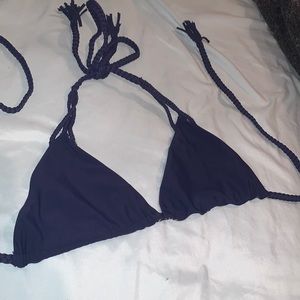 Acacia Swim Navy Bikini Top